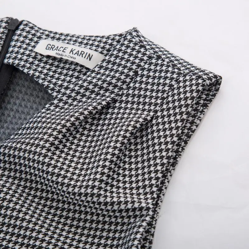 Women Pencil Dress V-Collar Sleeveless Office Wear Knee Length Bodycon Dresses | Женская одежда