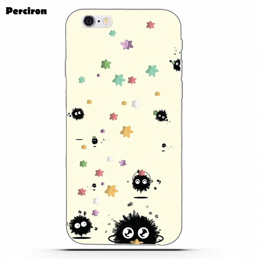 as picture Тоторо портал Soot Sprite для huawei P7 P8 P9 P10 P20 P30 Lite Mini Plus Pro Мягкий мобильный чехол - Цвет: as picture
