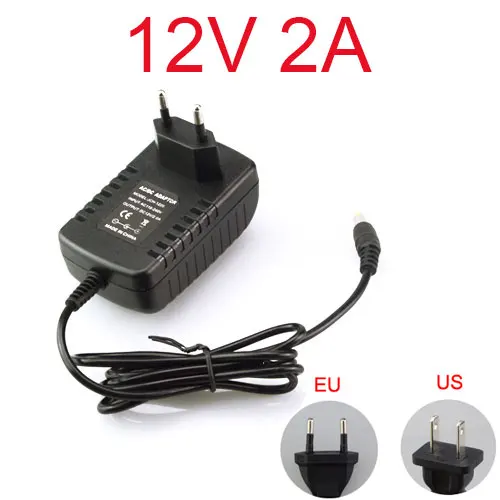12V2A Светодиодный источник питания 2A 3A 5A 6A 7A 8A 110 В 220 В до 12 В адаптер освещения зарядное устройство Трансформатор для светодиодной ленты бар 5050 2835EU US - Цвет: 12V2A