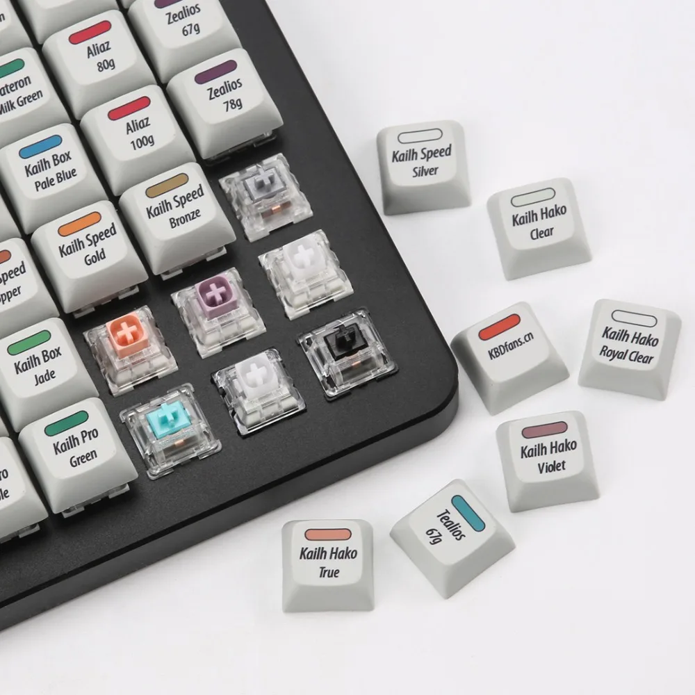 KBDfans 72 переключатели тестер с красителем sub XDA колпачки использовать акриловую