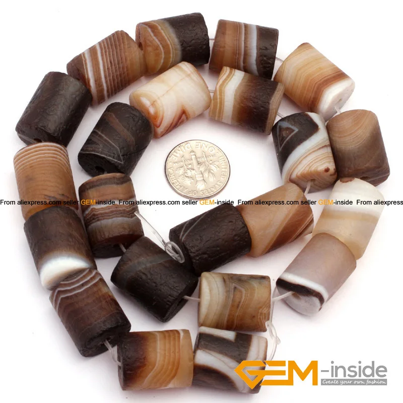 Матовый натуральный ботсванный Агат бисер для самостоятельного изготовления