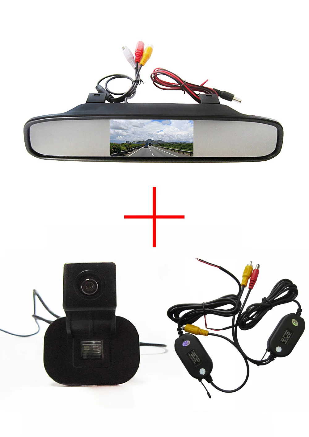 Wrieless WIFI CCD камера заднего вида для Kia Forte/Hyundai Verna Solaris Sedan с 4 3 дюймовым зеркалом