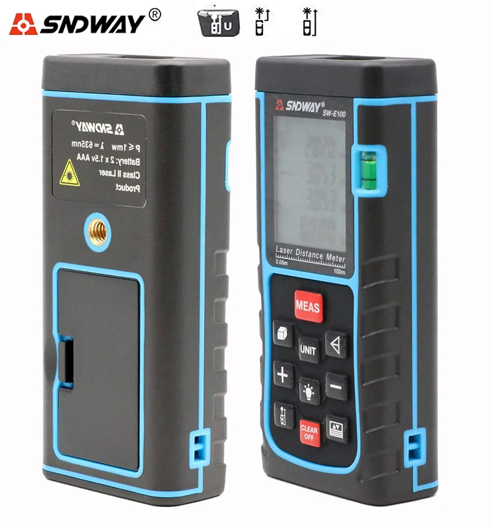 Sndway SW-E100 100 м/3937in/328ft цифровой лазерный дальномер измерение диаметра | Инструменты