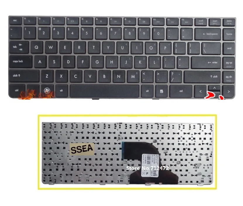 SSEA новая клавиатура для ноутбука США на английском языке HP Probook 4330s 4430s 4431S 4435 4436 с