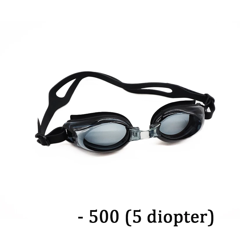 5 diopters Очки для плавания с близорукостью для близорукости от 2 диоптрий до 8 диоптрий близорукие очки для плавания водонепроницаемые противотуманные близорукие очки - Цвет: 5 diopters
