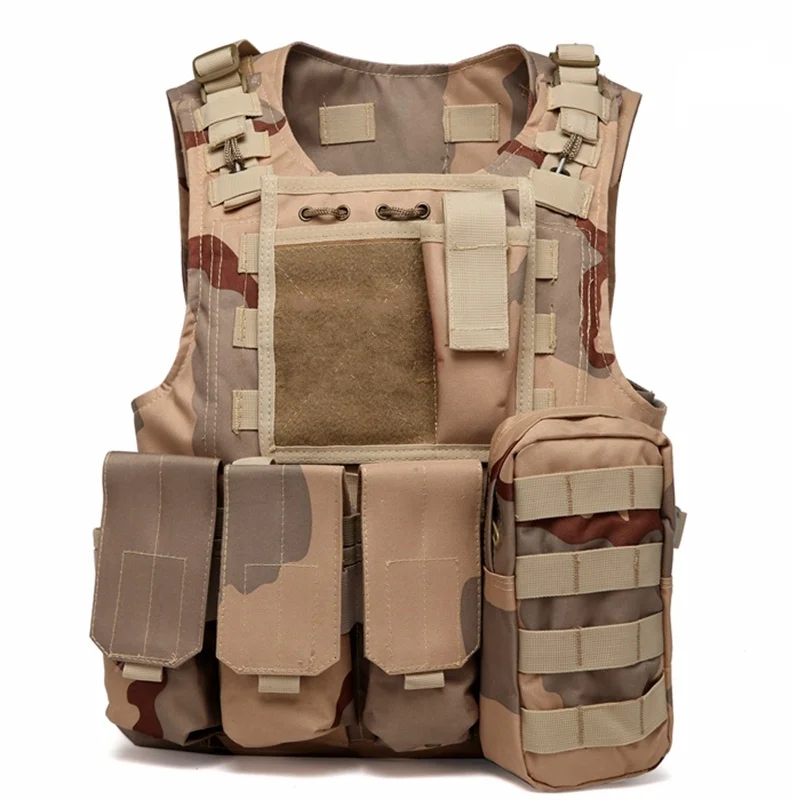 3-Color Desert Abay USMC военный армейский тактический жилет облегченная модульная система переноски снаряжения штурмовой пластины Перевозчик страйкбол шестерни Пейнтбол оптический охотничий прицел охотничьи жилеты - Цвет: 3-Color Desert