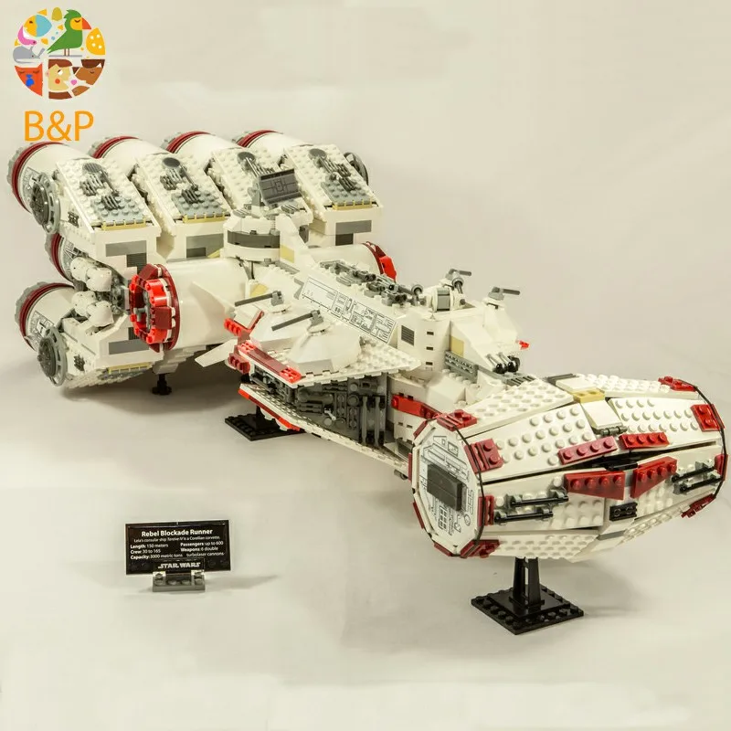 В наличии 05046 1788 шт. серии Star Wars UCS Tantive IV MOD 1001 Building Block Кирпичи игрушки для ребенка