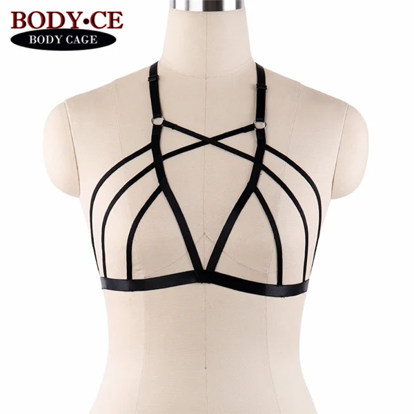 Style O0620 Женское белье Harajuku Goth в розовом и красном цвете, фетиш, БДСМ, связывание, Эротика, полный Хэллоуин, подвязки, эластичная регулировка бретелей, топы, бюстгальтеры - Цвет: Style O0620