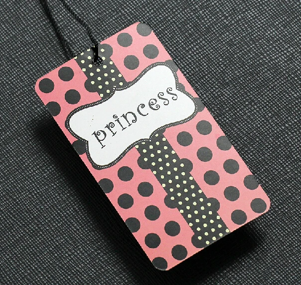 

Free die cut garment tags custom logo printed paper clothing tag, 800gsm paper garment hang tag printing for bags shoes