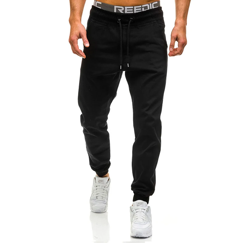 Мужские брюки-джоггеры высокого качества Весенние длинные брюки цвета хаки