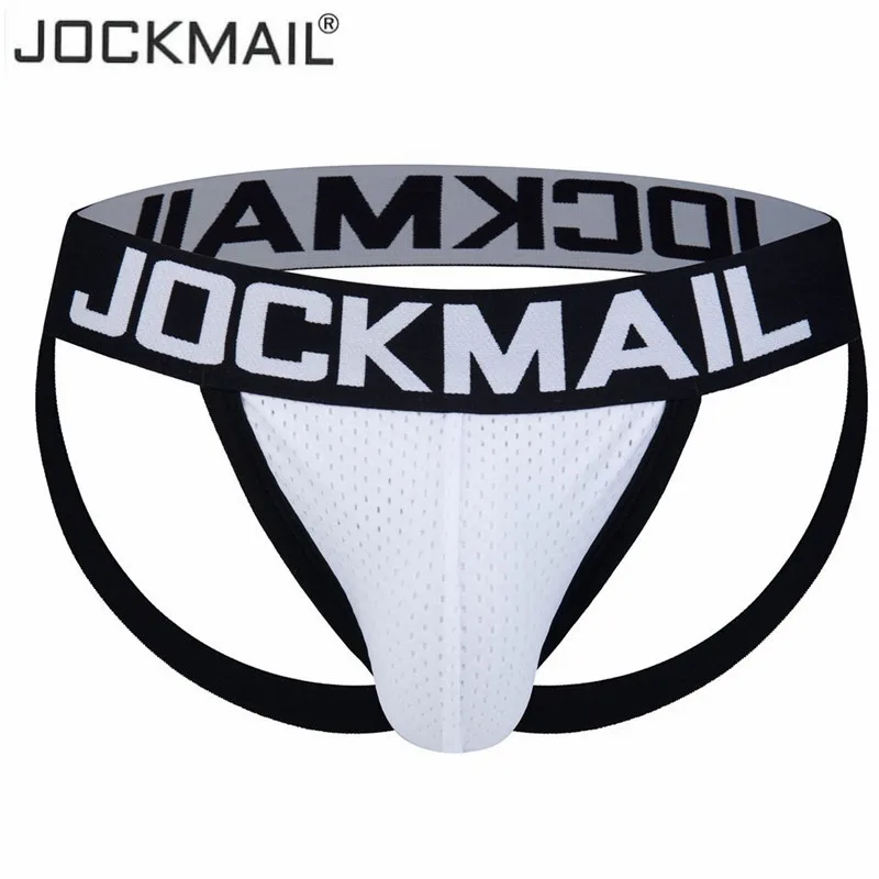 Трусы танга JOCKMAIL мужские сетчатые пикантное нижнее белье дышащие трусы с