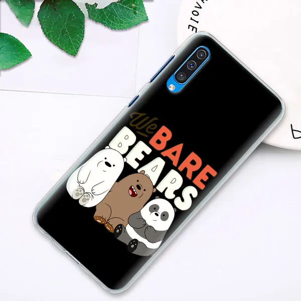 09 Милый Мы Голые Медведи чехол s крышка для samsung Galaxy A30 A50 A70 A80 M10 M30 A7 A6 A8+ A9 ПК Жесткий Чехол Для Телефона - Цвет: 09