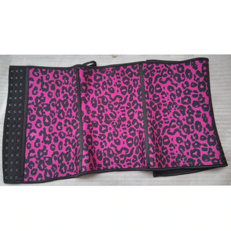 Леопардовый латексный тренировочный корсет для талии женщин корсеты и бюстье