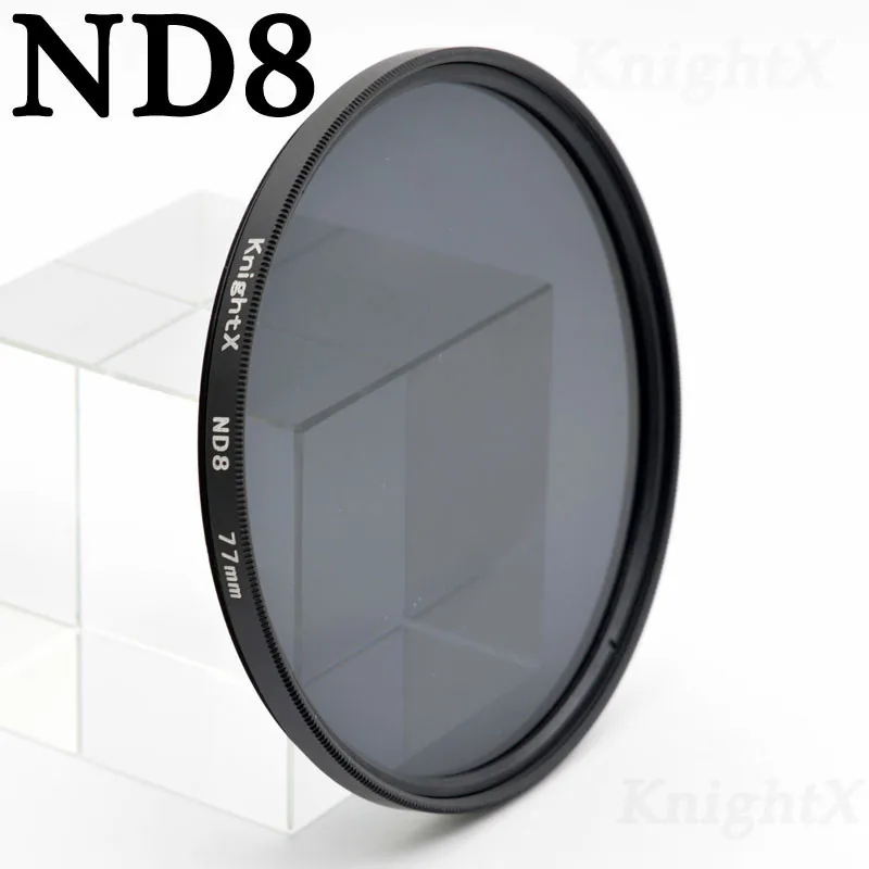 ND8 Звезда KnightX УФ-фильтр CPL для объектива ND Kit лепесток цветок для Pentax sony цифровой зеркальной камеры Nikon Canon 1100D 600D 550D 500D 49 52 55 58 62 67 72 77 мм - Цвет: ND8