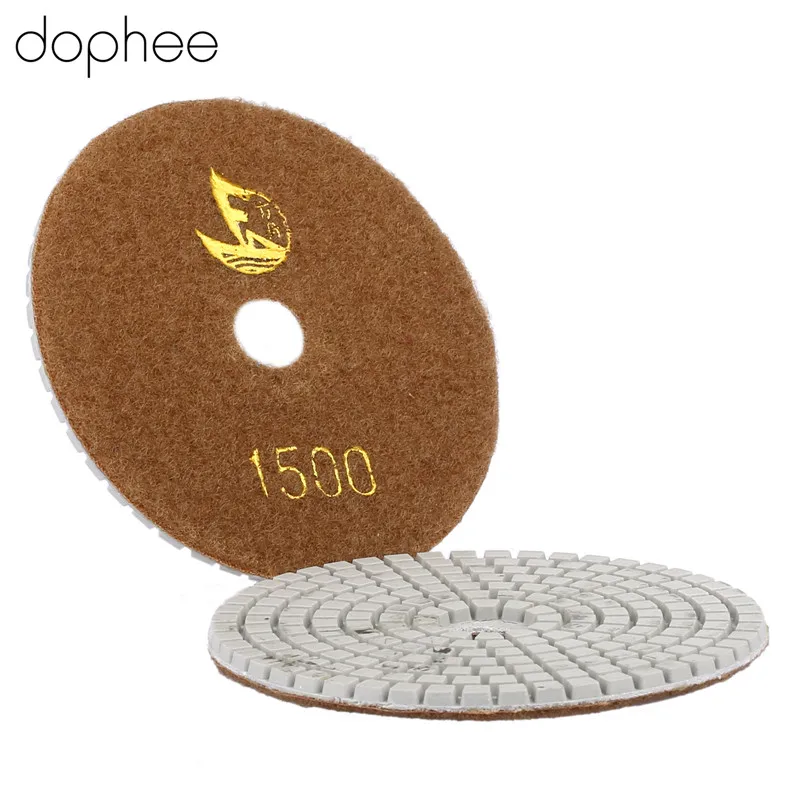 Dophee 1 шт. 100 мм/4 дюйма Профессиональный мокрой/сухой Гранит Бетон мрамор известняк