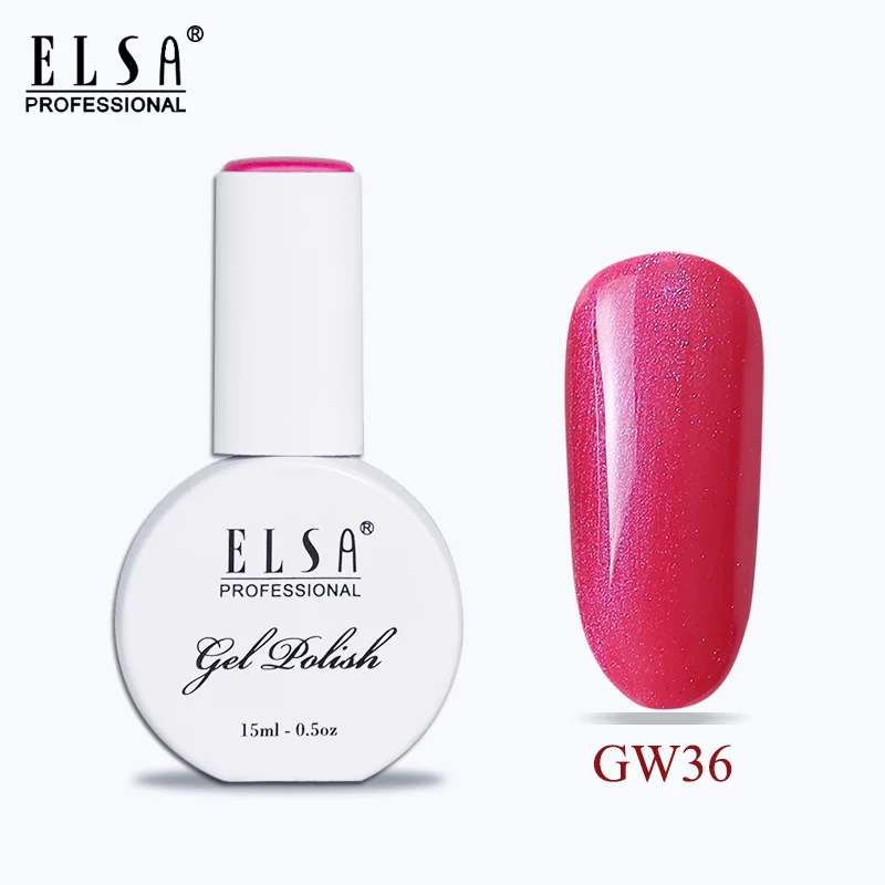 GW36 Elsa 15 мл Гель-лак для ногтей для маникюра Полупостоянный Vernis верхнее покрытие УФ светодиодный Гель-лак замачиваемый для ногтей художественный Гель-лак для ногтей - Цвет: GW36