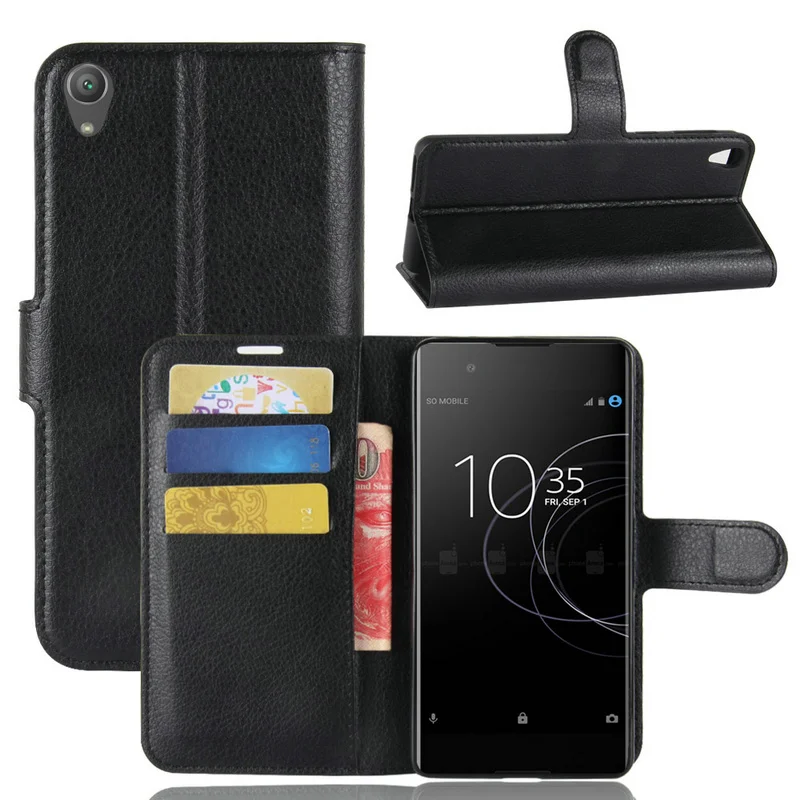 Кожаный чехол книжка WIERSS для Sony Xperia XA1 Plus Dual G3421 G3423 G3412 G3416 G3426 XA2 Ультратонкий