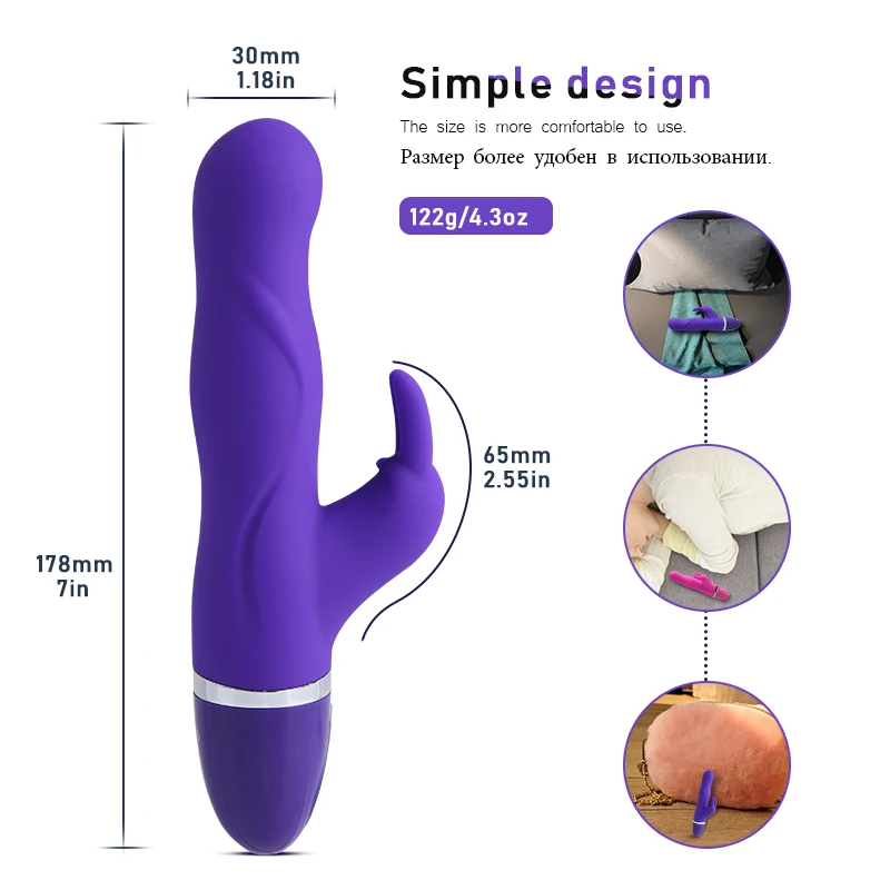 Вибратор точки G Кролик Секс-игрушки для женщин фаллоимитатор Вагина Массажер
