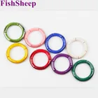 Браслеты-цепочки с акриловыми бусинами женские, изящные браслеты-манжеты с изогнутыми звеньями и бусинами, Модная бижутерия