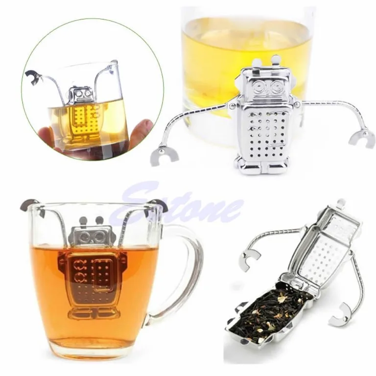 1 шт. робот подвесной чайный листовой диффузор Infuser Нержавеющее ситечко травяной