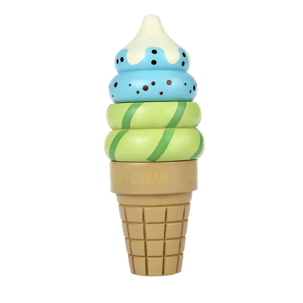 Vanilla Деревянные магнитные подключен мороженое игровой домик Кухня игрушка ролевая игра Home Decor Шоколад Клубника ванили - Цвет: Vanilla