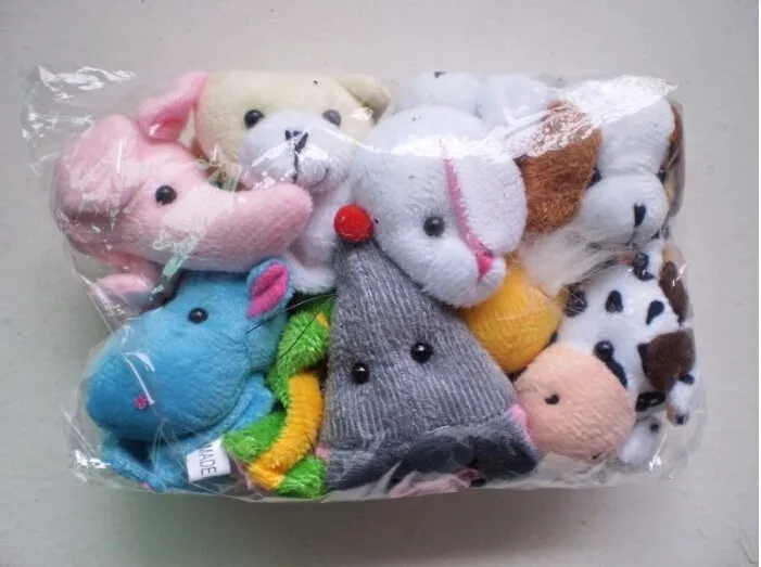 

10pcs/lot Finger Puppet Velvet Animal Puppet Learn Story Play Game Baby Boy Finger Toys