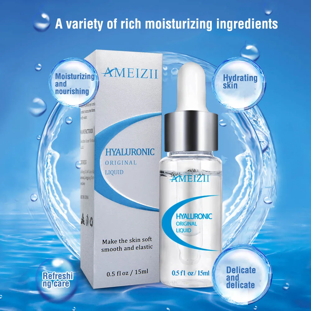 AMEIZII Hyaluronic Acid Serum Essence Face Cream Moisturizing Acne Treatment Skin Care Repair Whitening Anti Aging Winkles | Красота и
