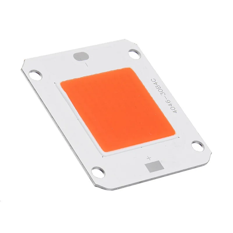 CLAITE COB светодиодный светильник для выращивания полный спектр 50 вт DIY светодиодный светильник для выращивания растений белый/теплый белый DC12V-14V светодиодный чип для помещений