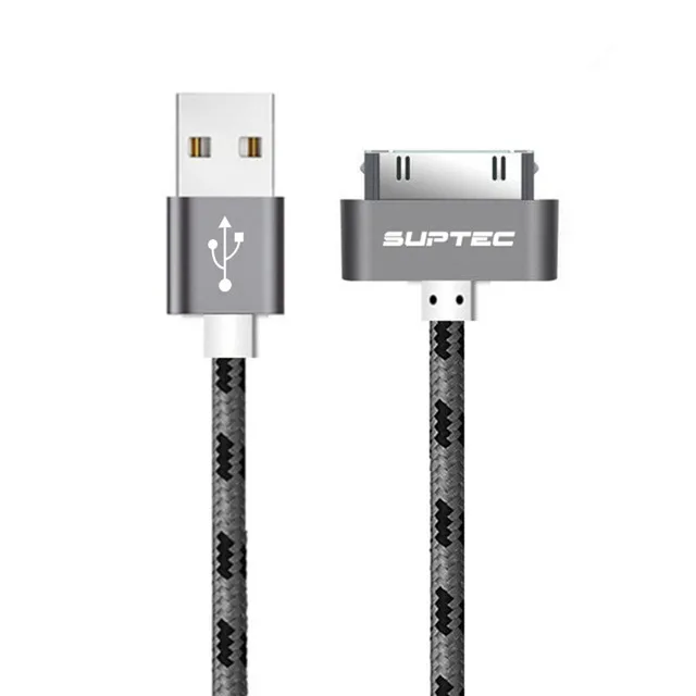 SUPTEC для iPhone 4, 4S, 3g, S, 3g, iPad 1, 2, 3, iPod Nano touch, 30 Pin, USB кабель, быстрая зарядка, оригинальное зарядное устройство, адаптер, шнур для синхронизации данных - Цвет: Gary