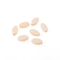 20pcs 12x20mm flat oval shaped nature wood spacer beads for baby diy crafts spacer beading jewelry making diy