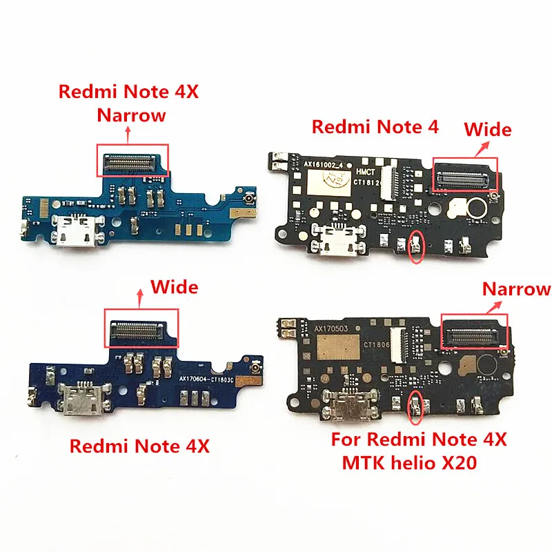 USB зарядное устройство док разъем гибкий зарядный порт для кабеля плата Xiaomi Redmi Note