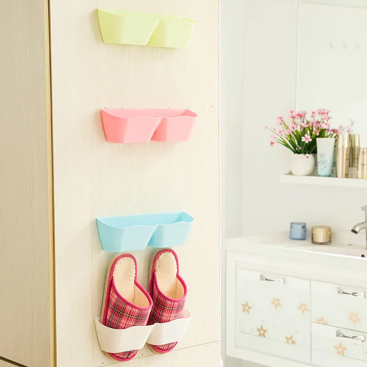 Настенный Липкий подвесной крюк для обуви Полка вешалка держатель Органайзер для хранения