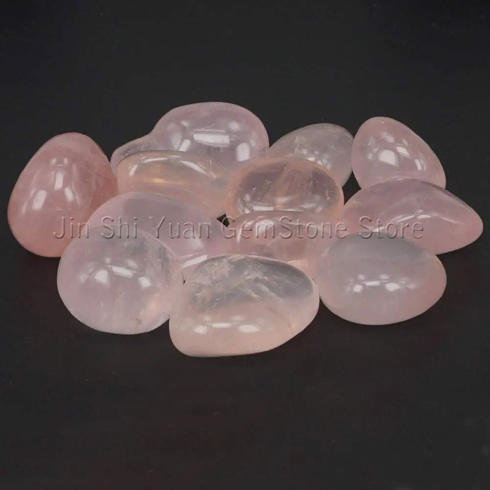 Bulk упали розовый кварц камни Природный полированный драгоценные принадлежности
