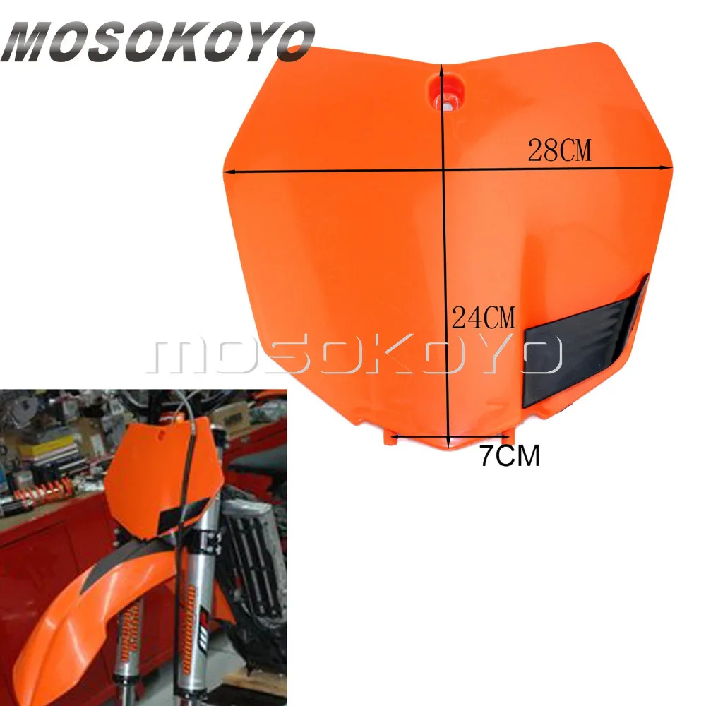 Оранжевый мотоциклетный передний номерной знак для SX SXF XCF 125 350 450 MX Enduro Racing Motocross