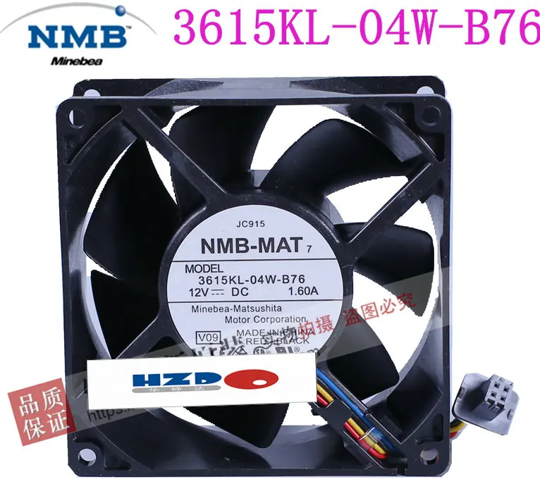 Вентилятор охлаждения NMB 9 см 3615KL 04W B86 b76 9238 12 В 92*92*38 мм|Кулеры и системы компьютера|