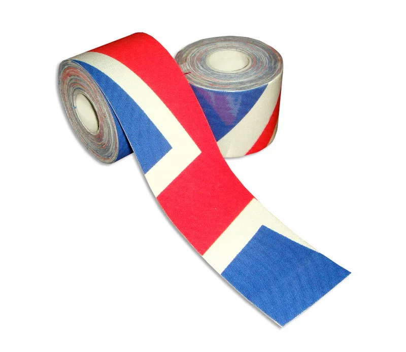 Flag Macure Tape20 цвет 5см5м Спортивная Кинезиология Лента Хлопок Рок физиотерапия Баскетбол Футбол к активный колено боль мышцы ленты - Цвет: Flag