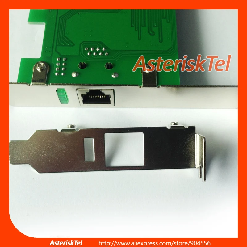 TDM410E with 2U Low Profile - 4 FXO card supports Asterisk elastix freepbx tdm400 tdm410p PCI-E Card | Мобильные телефоны и