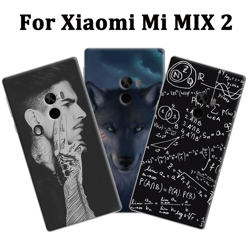 Для Xiaomi Mi Mix 2 Чехол с милым мультяшным рисунком Жесткий для MIX2 чехол телефона