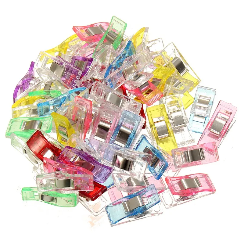 Многофункциональные маленькие пластиковые клипсы для шитья 50 шт./компл. разные