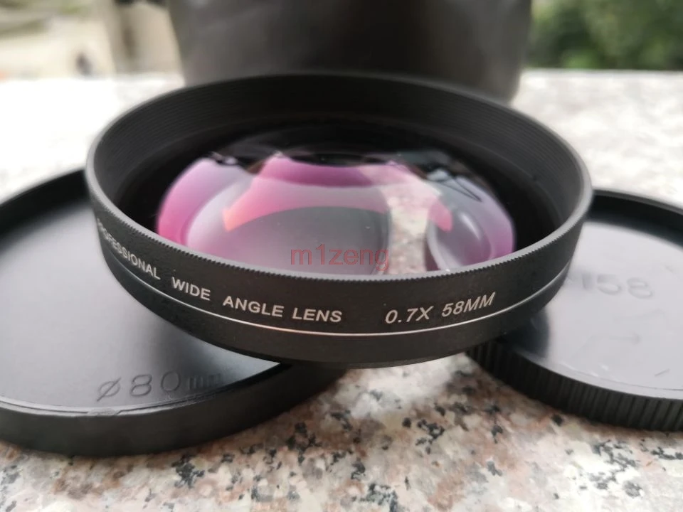 58 мм 0.7x PRO Широкий формат объектив для 58 мм canon 18-55 мм 60d 80d 600d 700d 550d 500d 750d 760d nikon Камера pentax