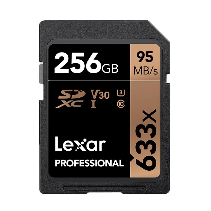 633X-256GB Lexar флышка карта памяти SD карты флешки микро сд 633X sd-карта 32 GB/64 GB 95 МБ/с. 256 карта SDXC U3 Камера зеркальный фотоаппарат один Kaart для Камера карты памяти класса 10 mecard карты - Емкость: 633X-256GB