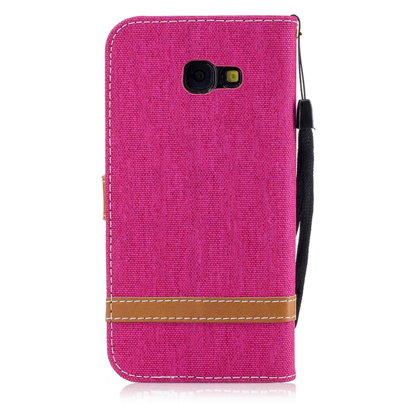 For Samsung Galaxy A5 2017 Case Fashion Luxury Denim PU Leather Flip Cover Wallet A5200 |
