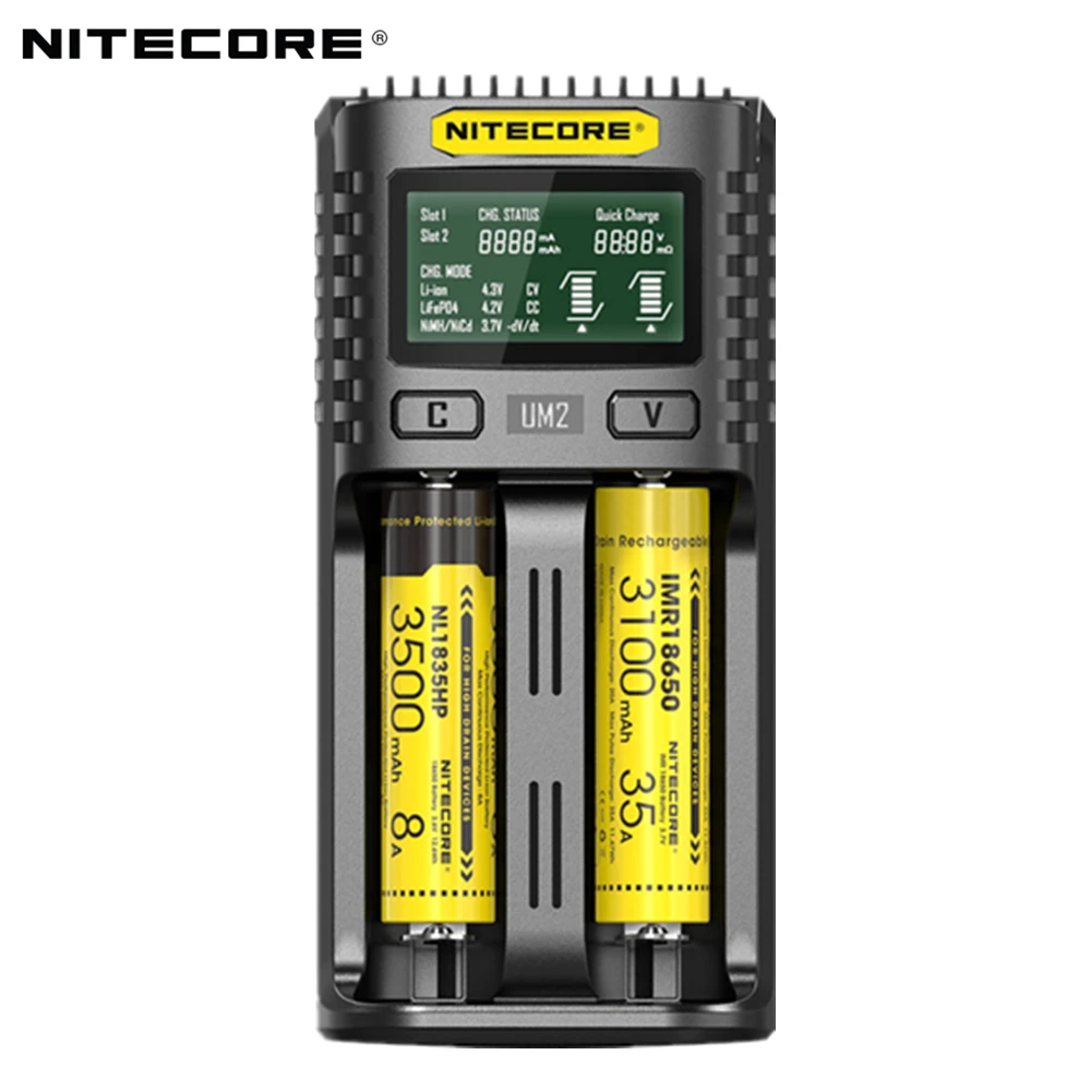Зарядное устройство Nitecore UM2 с двумя USB разъемами зарядное интеллектуальной