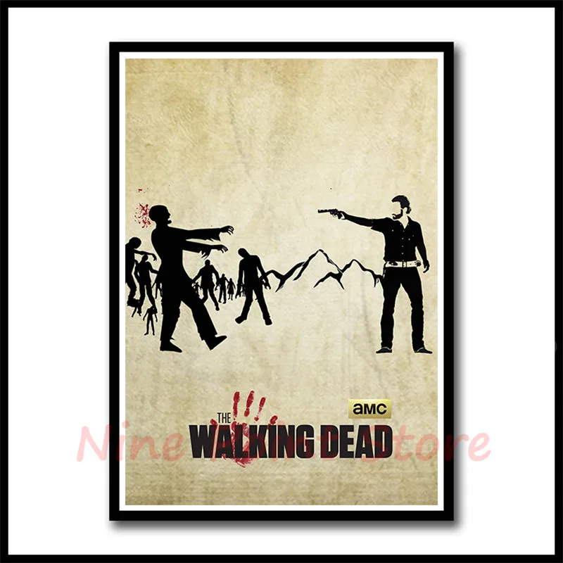The Walking Dead Сезон 8 классический фильм белая бумага с покрытием фильм плакаты настенные картины для гостиной Декор бескаркасные