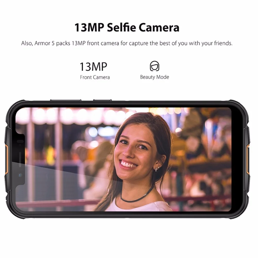 Ulefone Броня 5 IP68 Водонепроницаемый Беспроводной заряжать смартфон 85 &quotHD + MT6763 Octa Core