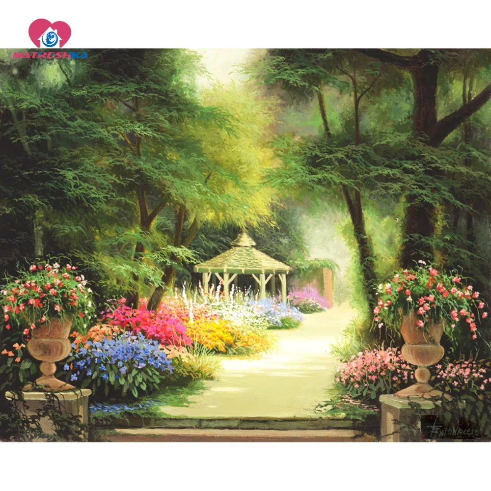 Алмазная вышивка Пейзаж Природа картина стразы бриллиантами ручная живопись