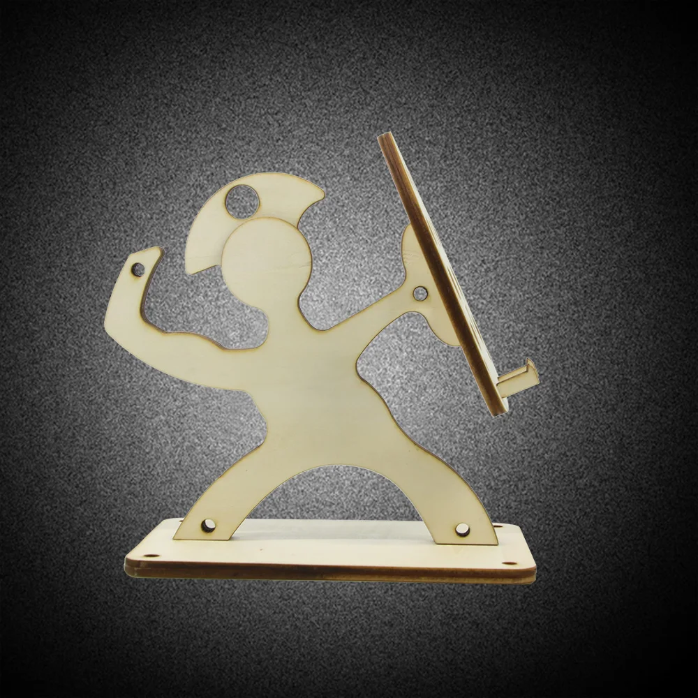 Деревянный держатель для телефона подставка ручек В рыцарском стиле Спартанский