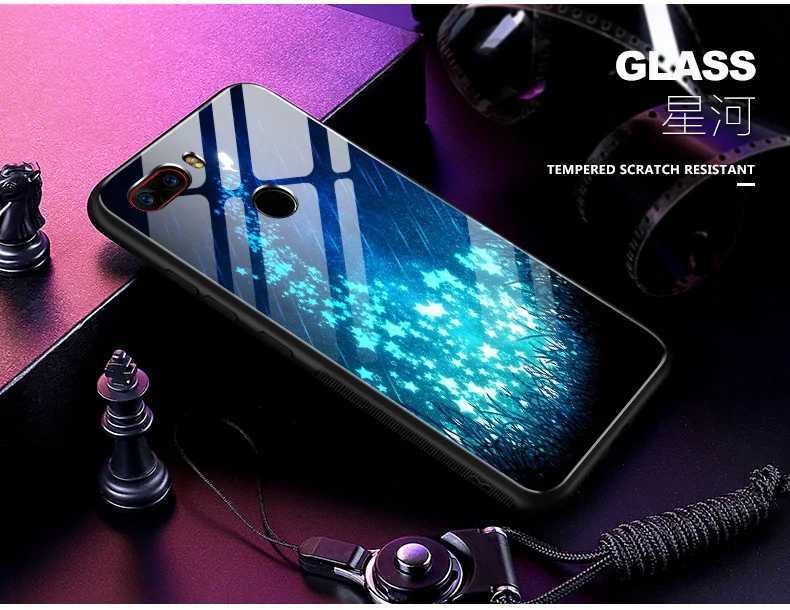 Для Nubia Z17s NX595J чехол Z17 S Чехол звездная звезда закаленное стекло Жесткий чехол для телефона для Nubia Z17s Z 17 S стеклянная оболочка Z 17 S coque