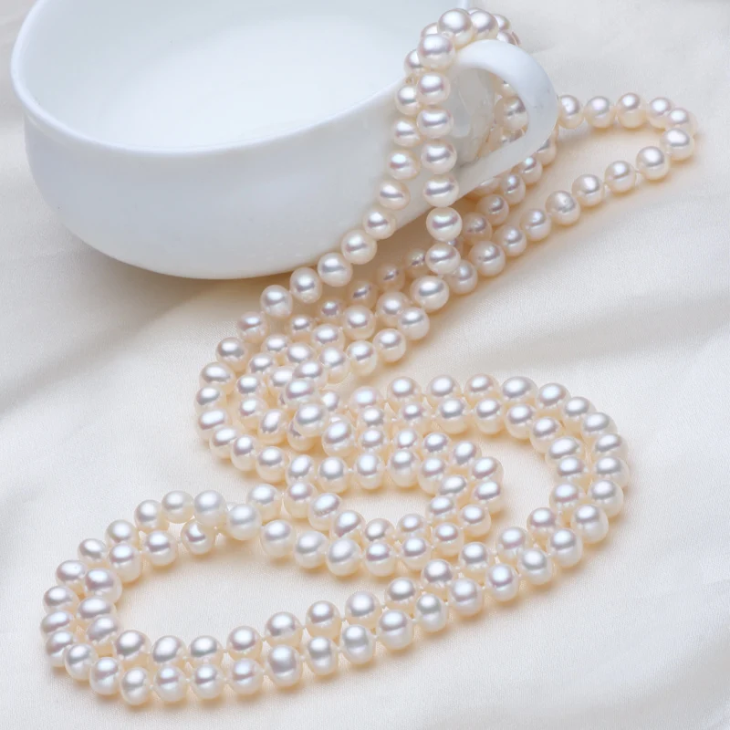 Eternal wedding Women Gift word 925 Sterling real natural big Cano Cindy [love] freshwater pearl necklace | Украшения и
