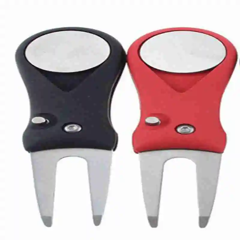 Складная вилка для гольфа зеленая из нержавеющей стали аксессуары красный и